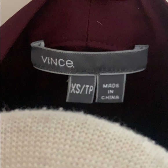 VINCE Maroon silk blouse XS - Picture 4 of 7